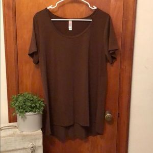 LuLaRoe brown t shirt